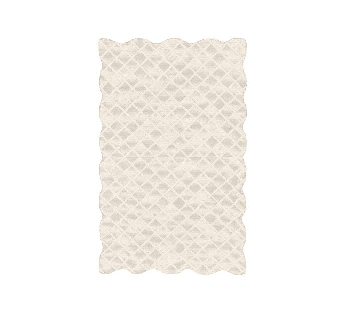 Julia Berolzheimer Scalloped Border Rug | Pottery Barn Kids