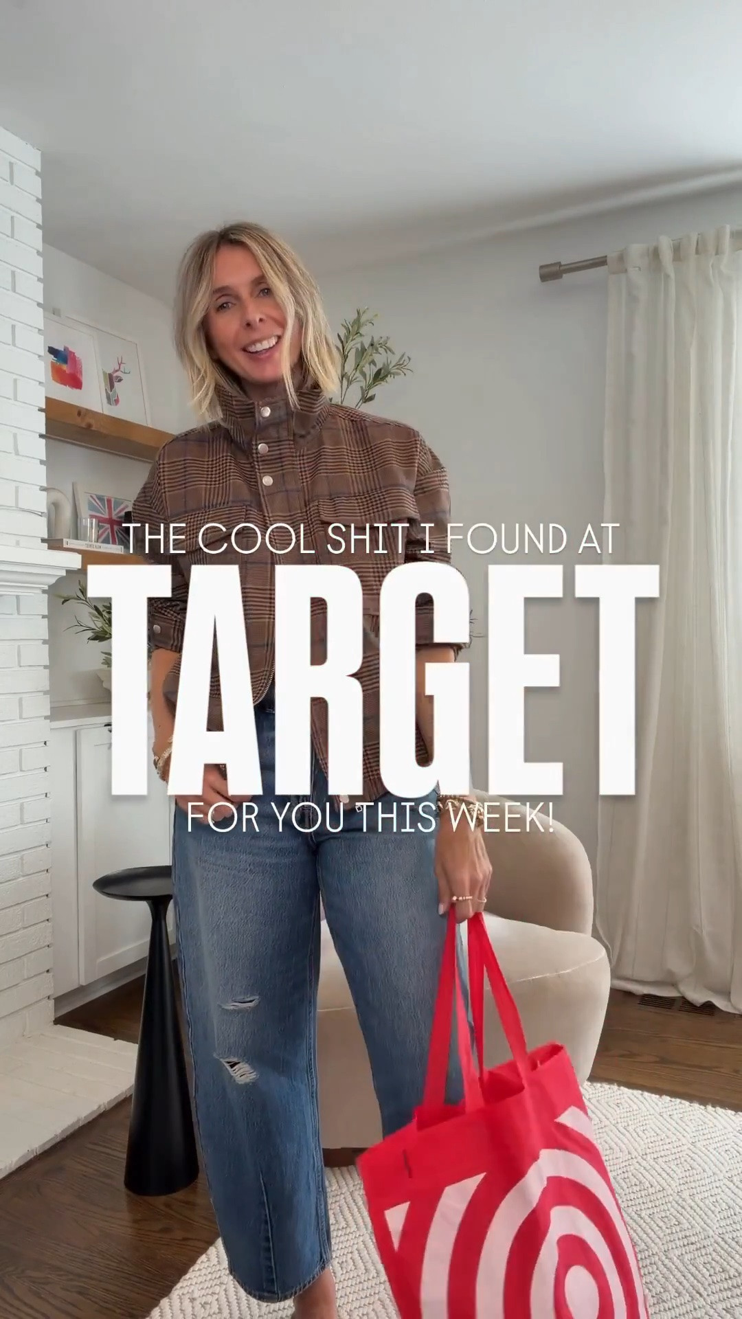 sizing below 👇 

i sift through A LOT of pieces at target to bring you only THE COOLEST! i hope you love what i believe are just a selection of the pieces you deserve to see! 🎯 

ty for being here, beautiful people! i appreciate you! 🖤

PLAID BROWN JACKET - small
DENIM SHIRT - medium
GREY BARREL SWEATS - small 
BLUE KNIT TEE - small 
BLUE JEANS - size 4
PINK HOODIE - small
PINK SWEATS - medium
WHITE KNIT TEE - small 

🎯🎯🎯🎯🎯🎯🎯🎯🎯🎯

fall fashion 2026, easy outfit, effortless style, midlife style, over 40 style, fall jackets, target style, fall outfit,  target haul, plaid jacket, funnel neck jacket.  @Target

#LTKgrwm #LTKootd #LTKOver40