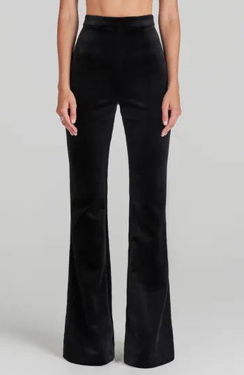 NADINE MERABI Davina Flare Pants in Black at Nordstrom Rack, Size 10 | Nordstrom Rack