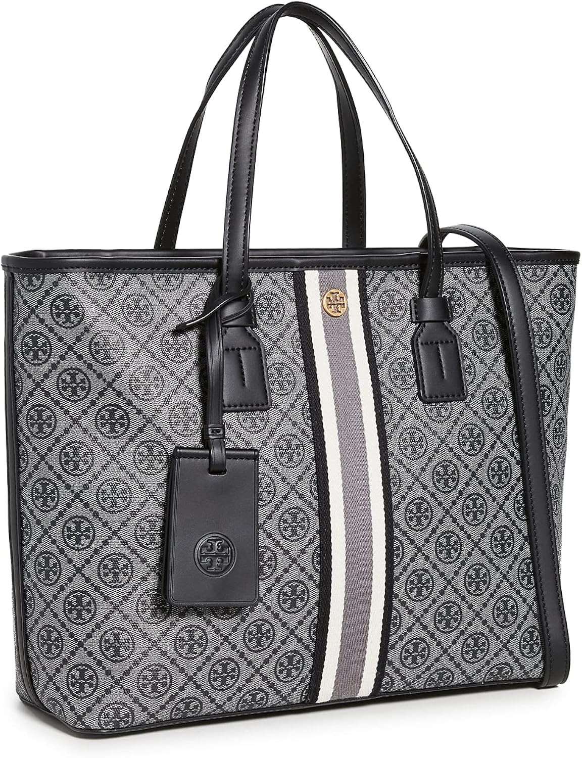 Tory Burch Women's T Monogram Coated Canvas Small Tote | Amazon (US)