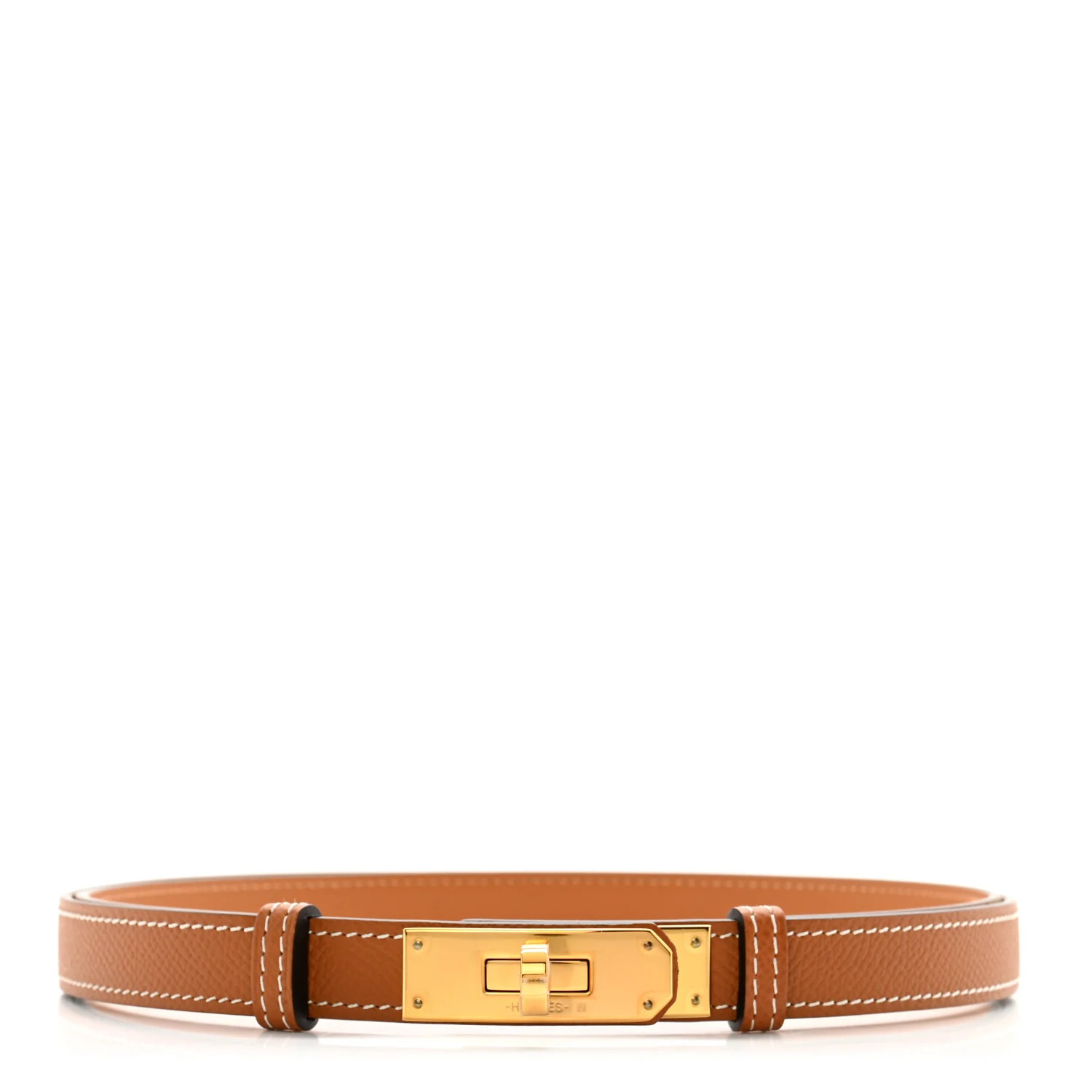 Epsom Kelly Belt Gold | FASHIONPHILE (US)
