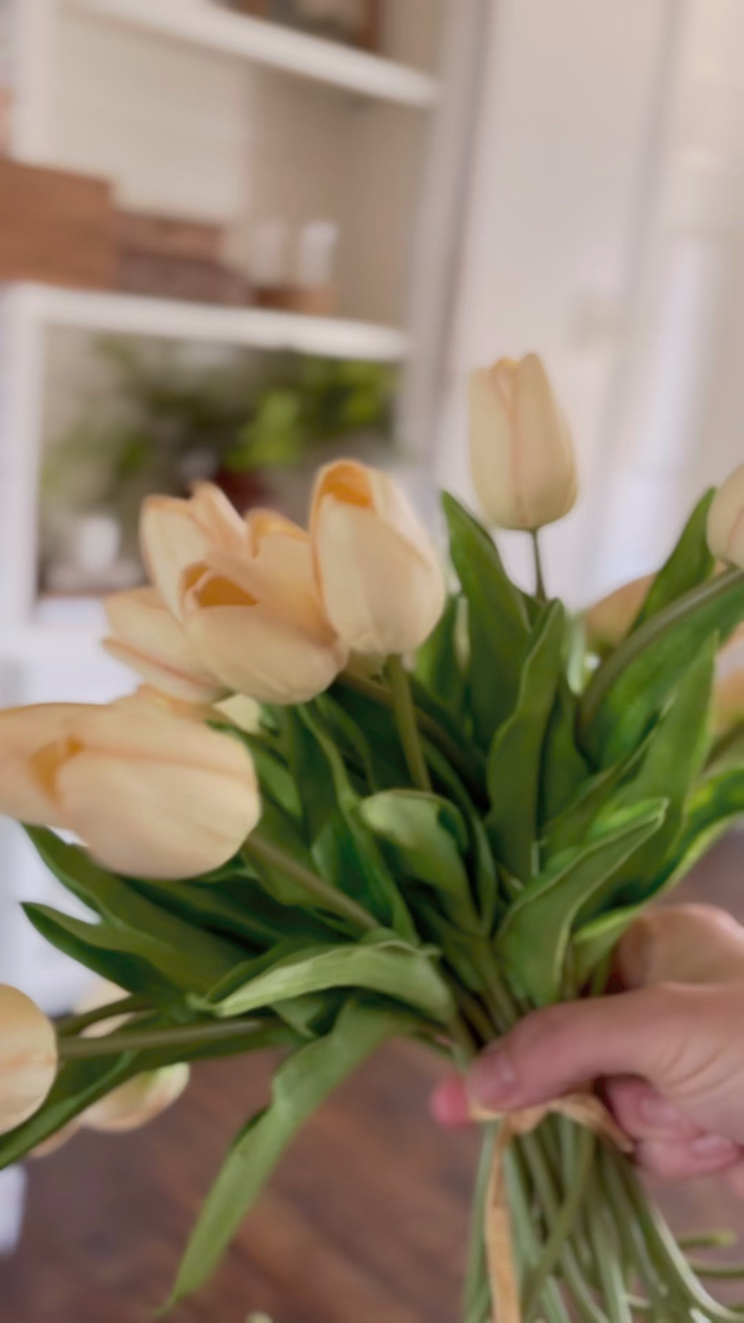 My favorite Amazon tulips!  Paired them with this Walmart rattan glass hurricane that is back in stock this year!

#LTKSeasonal #LTKHome