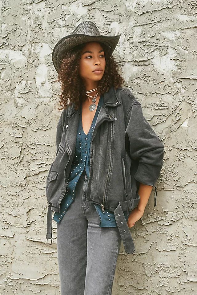 Rebel Rebel Knit Moto Jacket | Free People (Global - UK&FR Excluded)