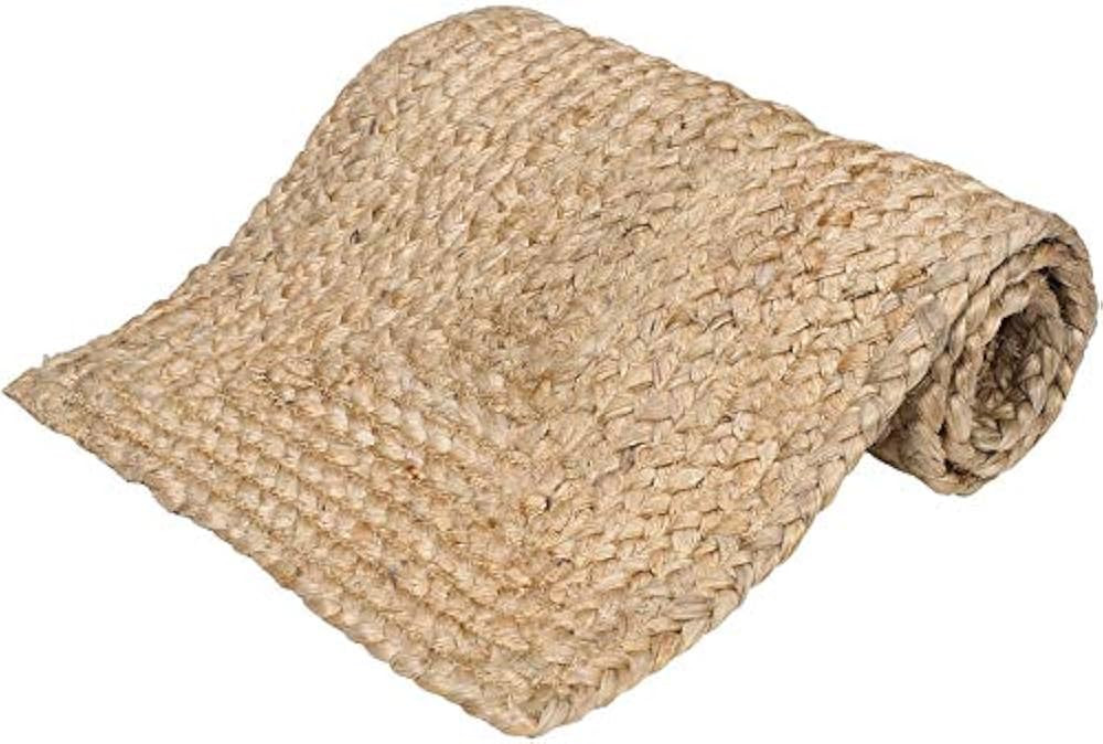 GLAMBURG Farmhouse Jute Burlap Table Runner 36 Inches Long, 13x36 Natural Jute Braided Table Runn... | Amazon (US)