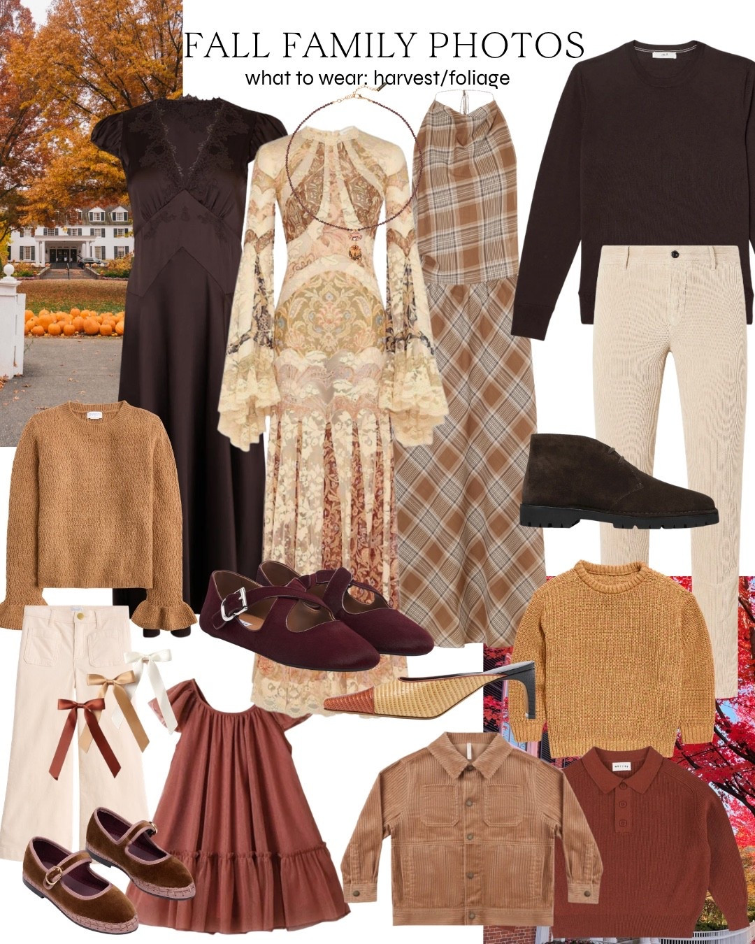 Spiced palette for fall family photos outdoors 🍂🍁 Linked styles for mom and coordinating pieces for the rest of the family to go with! You could also do a boot with any of these dresses 

fall photos, fall family photos, fall family photo dress, fall family photos outfits, fall family outfits, coordinating fall family photo outfits, fall photo looks

#LTKSeasonal #LTKmomlife #LTKKids