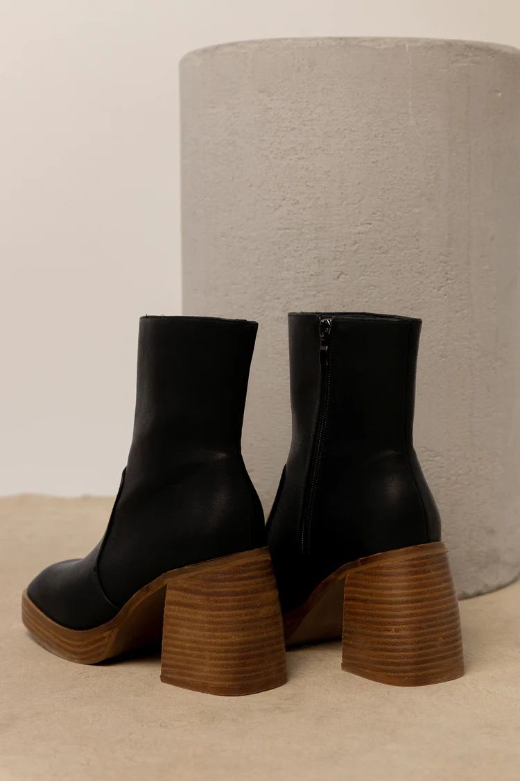 Foster Heeled Boots in Black - böhme | Bohme