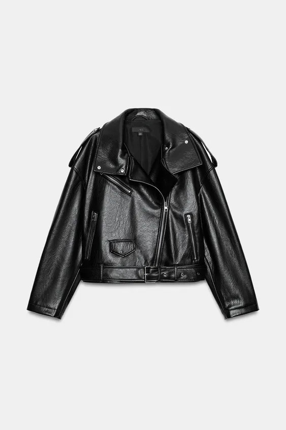 FAUX LEATHER BIKER JACKET | Zara US
