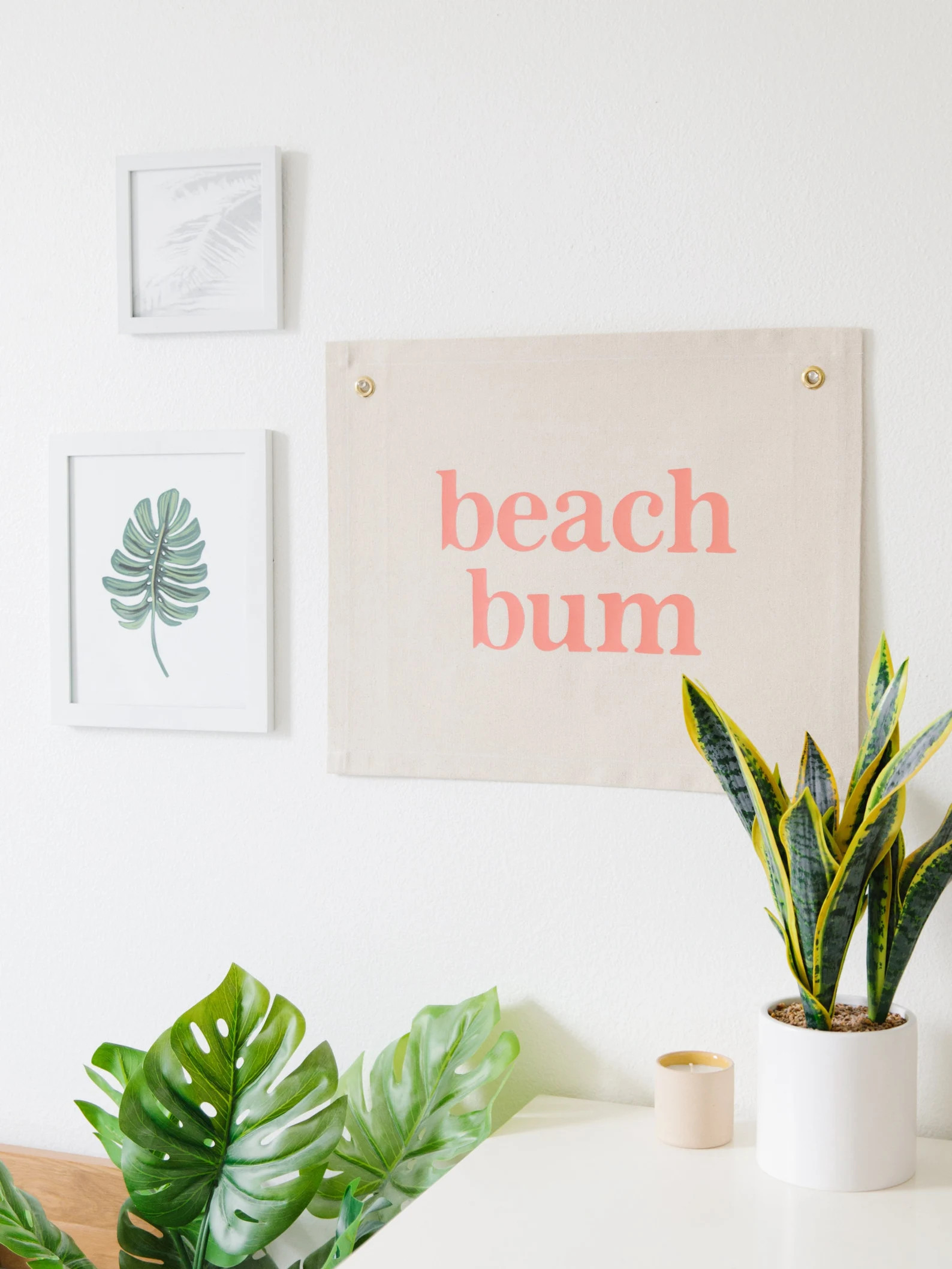 Beach Bum Wall Flag, Boho Surf Canvas Wall Flag, Surf Theme Nursery Decor, Coastal Wall Hanging, ... | Etsy (US)