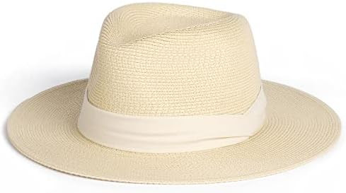 FURTALK Womens Mens Wide Brim Straw Panama Hat Fedora Summer Beach Sun Hats UPF Straw Hat for Wom... | Amazon (US)
