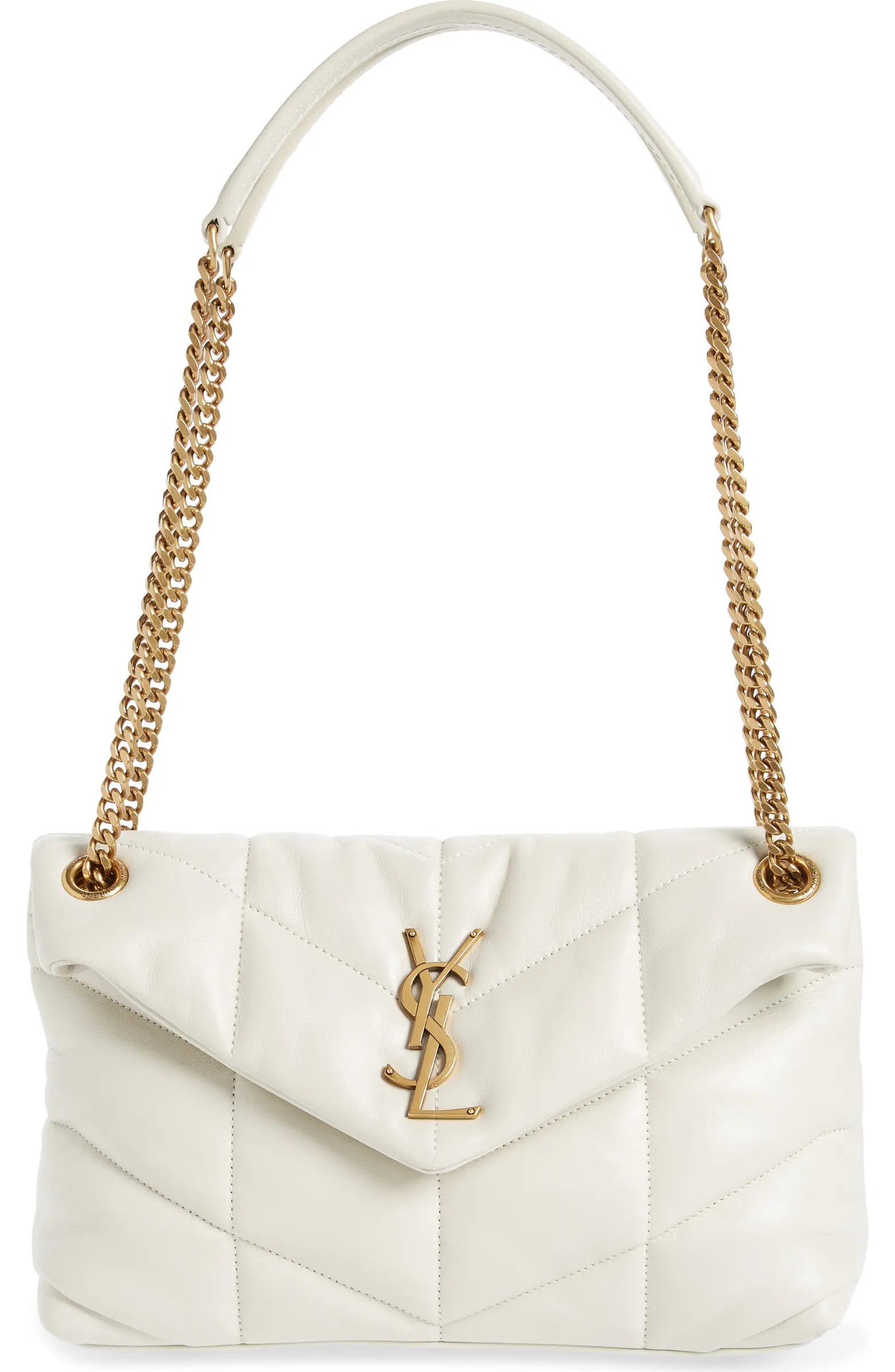 Saint Laurent Small Loulou Leather Puffer Bag | Nordstrom | Nordstrom