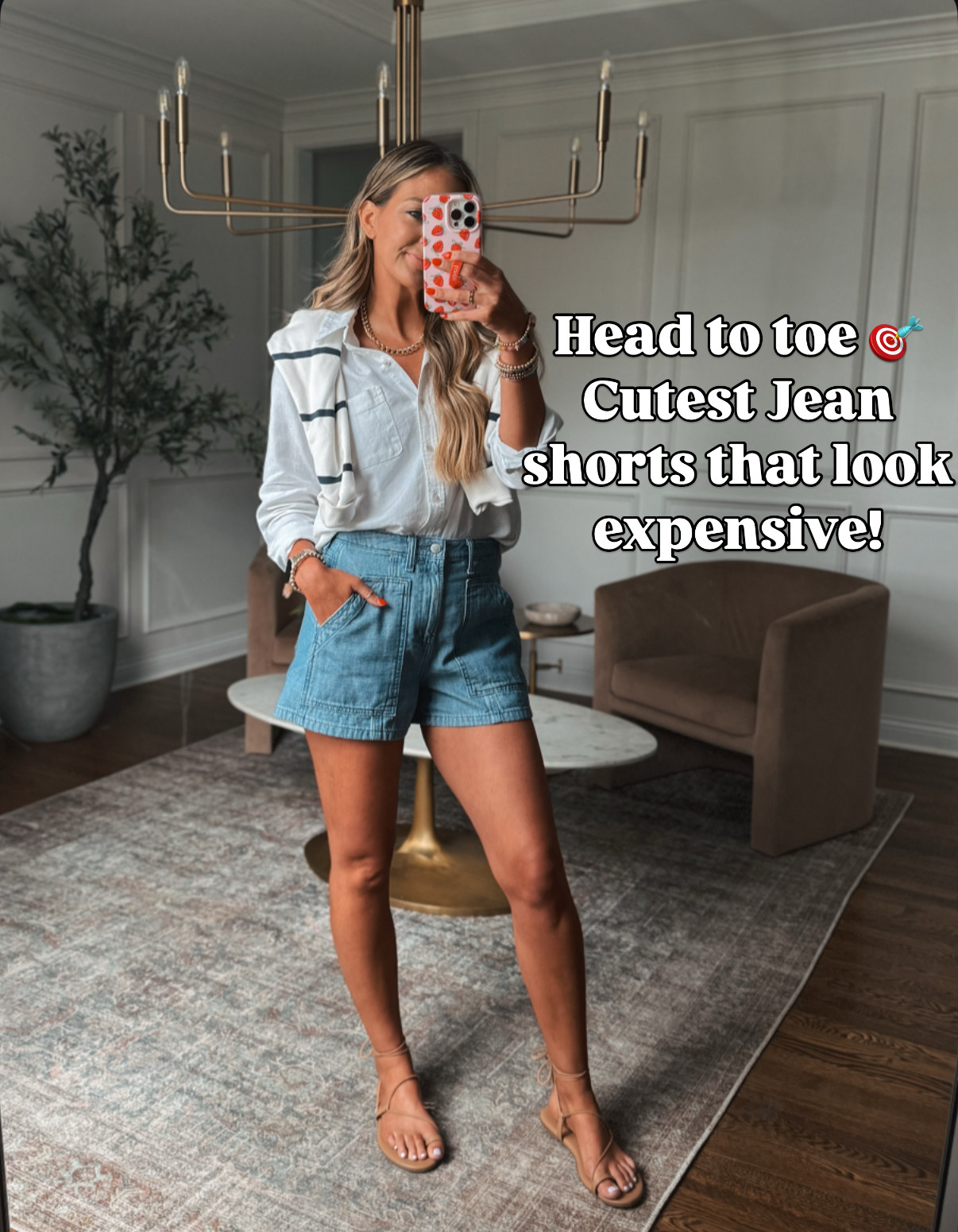 A fresh look for summer! I love these elevated jean shorts!! 

 #LTKSummerEdit #LTKSeasonal #LTKFindsUnder50