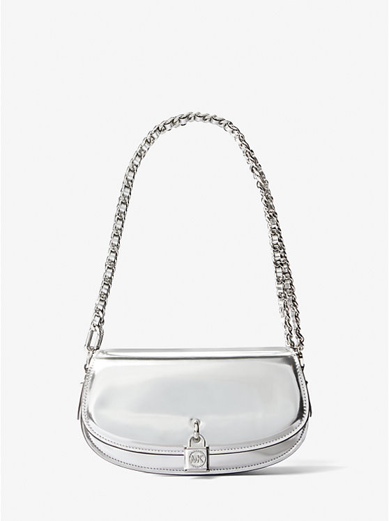 Mila Small Metallic Leather Shoulder Bag | Michael Kors US
