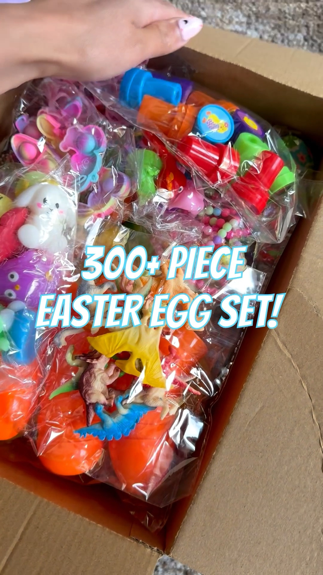 Hosting an Easter Egg Hunt?! Check out this 300+ piece egg filler set! Perfectly fit in the extra jumbo eggs I also bought! Comes with dinos, arm bands, bracelets, rings, stamps, stickers, and so much more! ⭐️🐰🪺🎨🖍️😍 #LTKToddlers #LTKKids #LTKmom #LTKEasterEggHunt #LTKEaster 

#LTKmomlife #LTKBaby #LTKKids