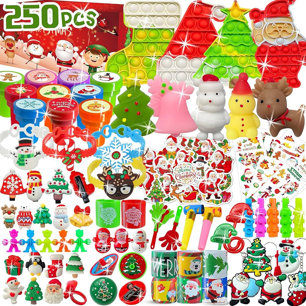 Christmas Toys Assortment For Kids Party Favors, Stocking Stuffers for Kids,Goodie Bag Stuffers, ... | Amazon (US)