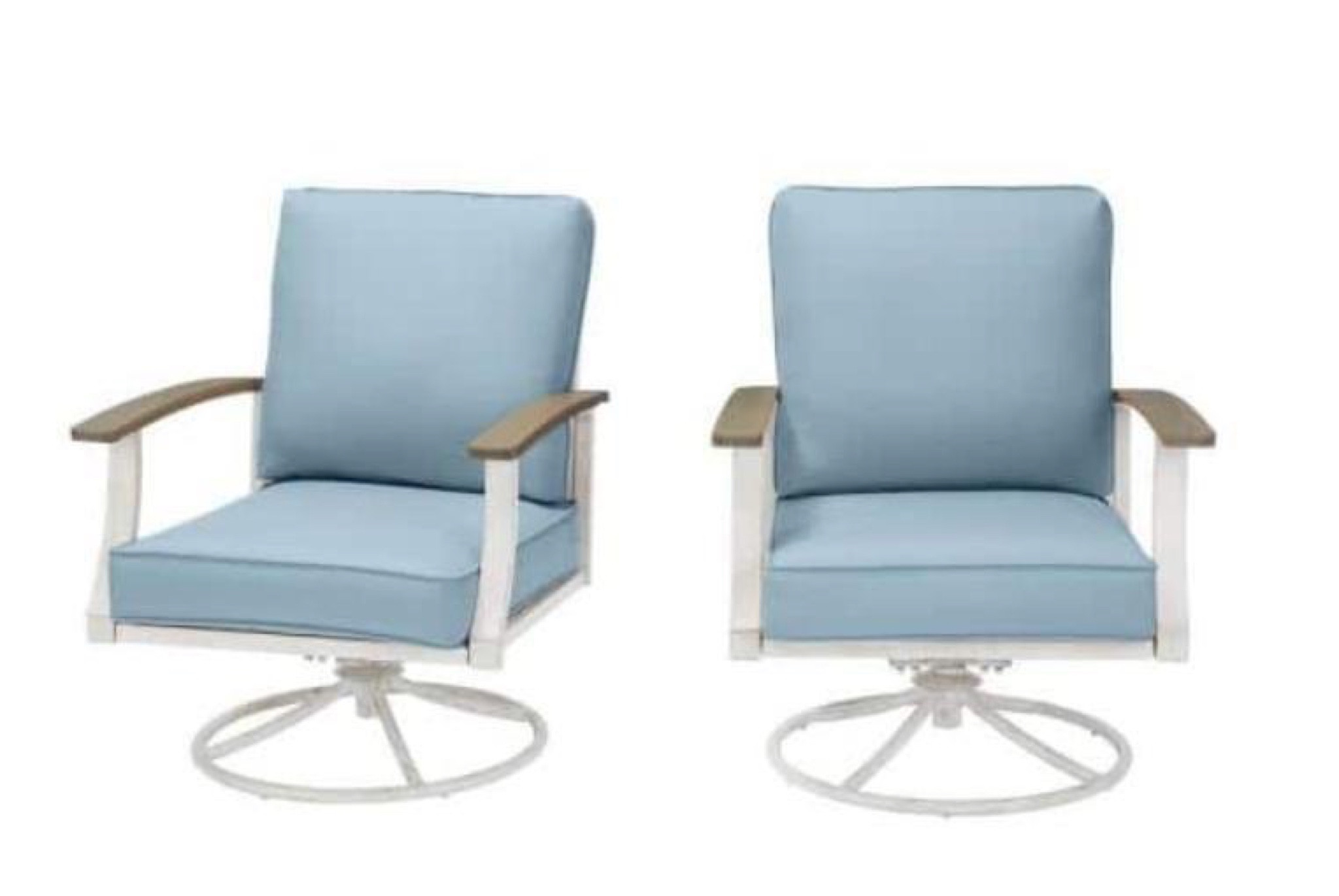 Under $300 for the Hampton Bay Marina Point White Steel Outdoor Patio Swivel Lounge Chair with CushionGuard Surf Blue Cushions 2-Pack at Home Depot! 


#LTKhome #LTKSale #LTKSeasonal