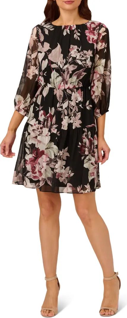 Floral Chiffon Dress | Nordstrom