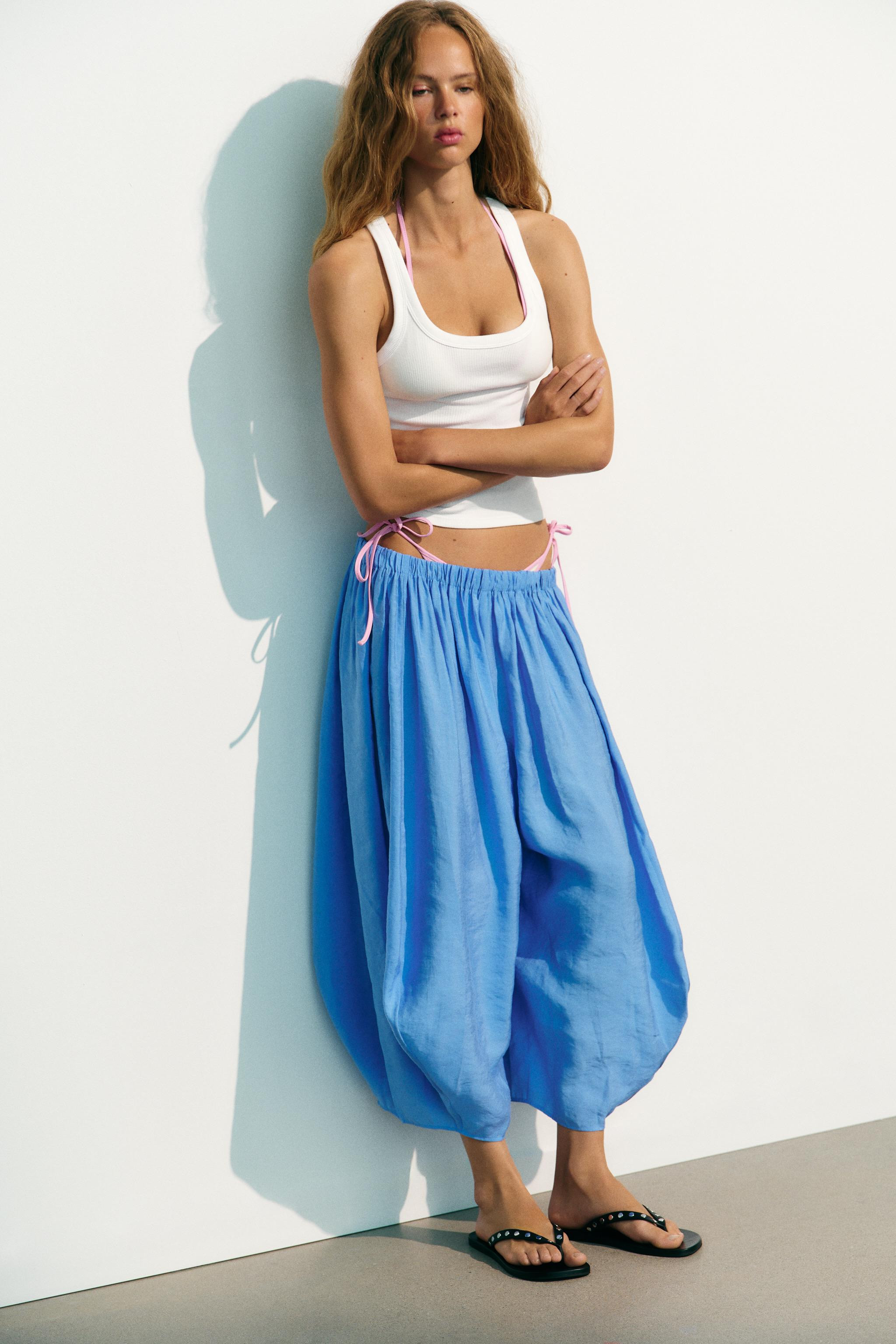 VOLUME FLOWING TROUSERS | Zara UK