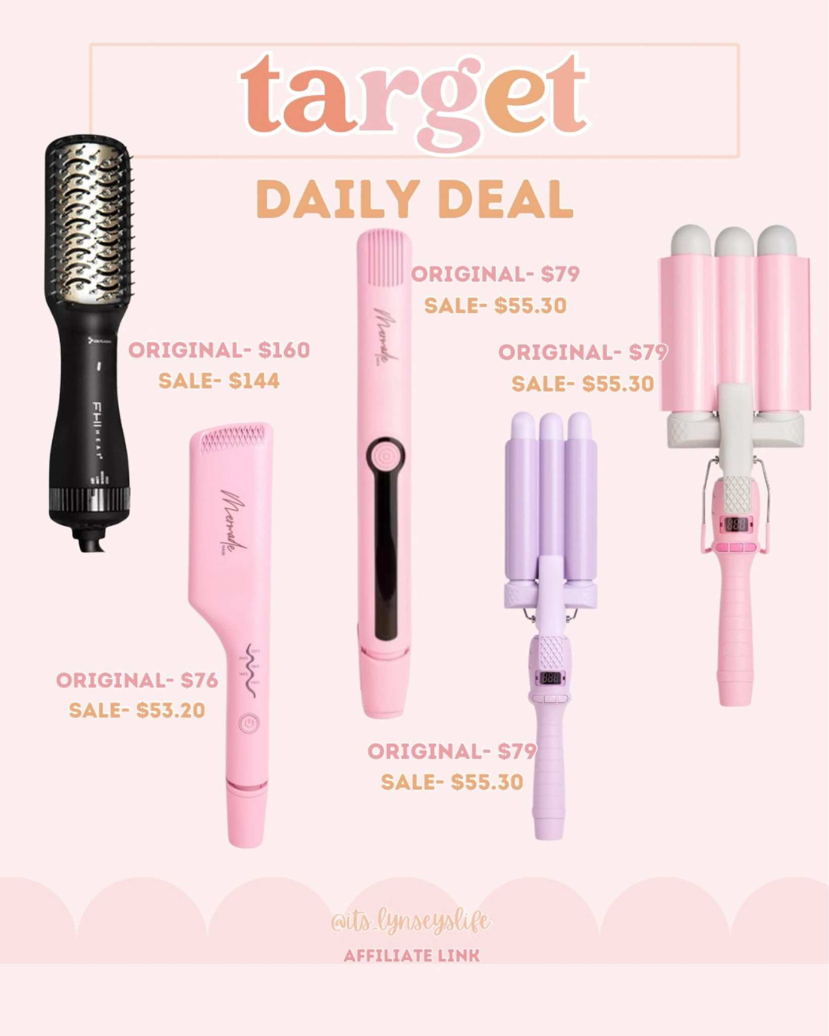 Target Daily Deal 🎯❤️

Hair Tools | Beauty Tools | Beauty Sale | Hair Must Haves | Pink Hair Tools 

#LTKGiftGuide #LTKSaleAlert #LTKBeauty