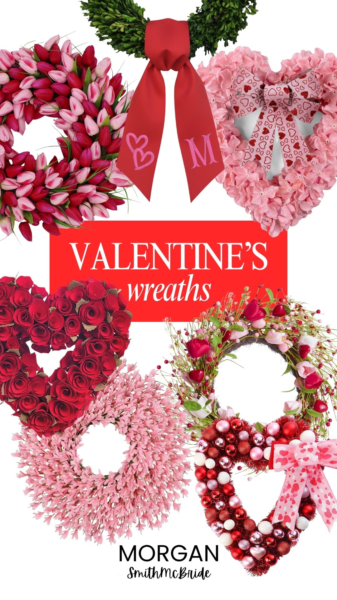 Adorable Valentine's Day wreaths! Perfect for your front door or as a special gift. Such a cute and inviting way to celebrate the holiday. Plus, all of these options are under $70. 

#LTKValentine #LTKHome #LTKSeasonal