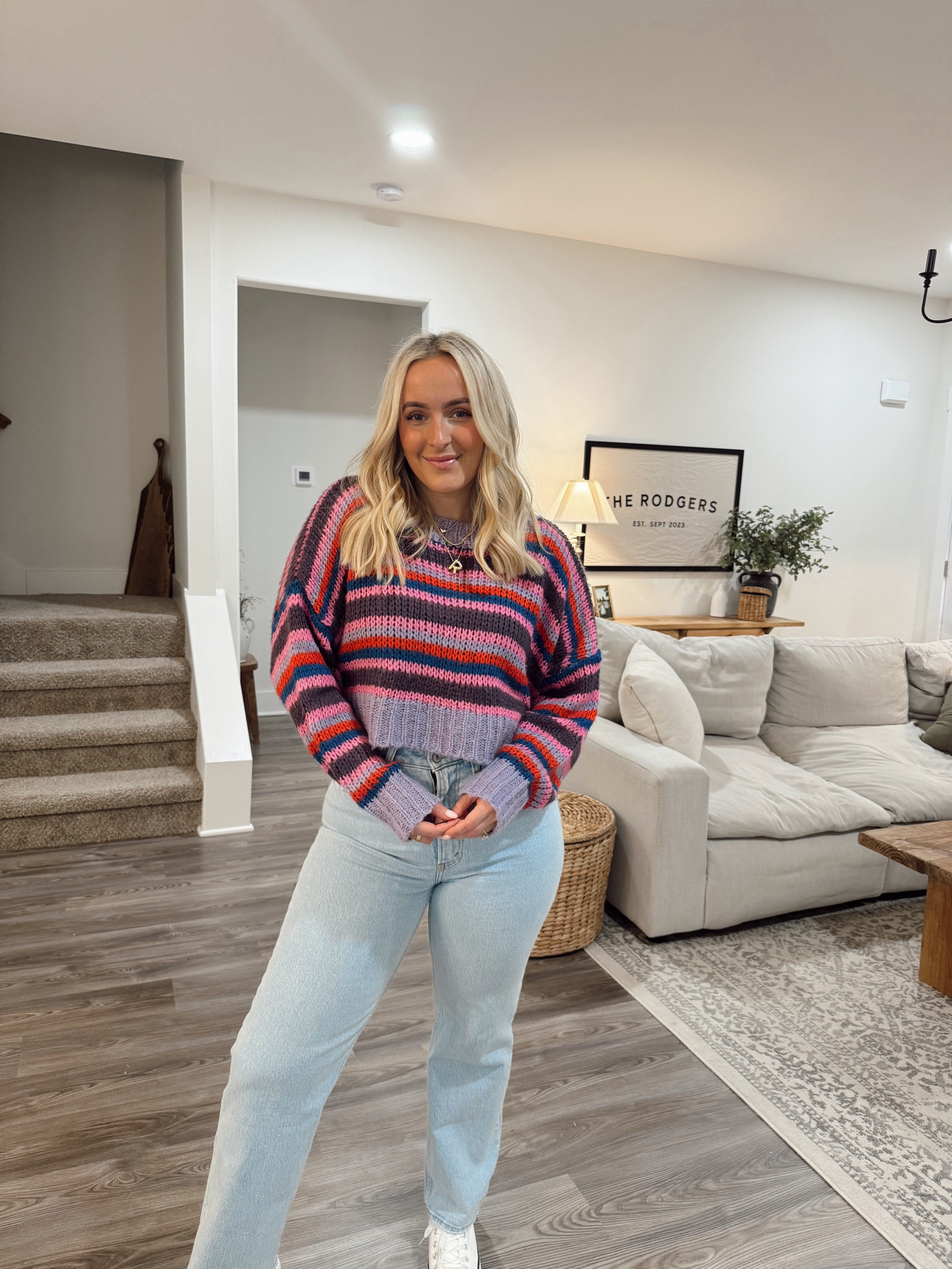 Sweater // medium 
Jeans // 27 


#LTKmidsize #LTKstyletip