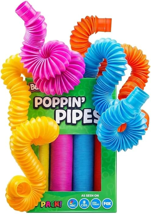 BUNMO Pop Tubes - Sensory Toys - Fidget Toys - Imaginative Play & Stimulating Creative Learning -... | Amazon (US)