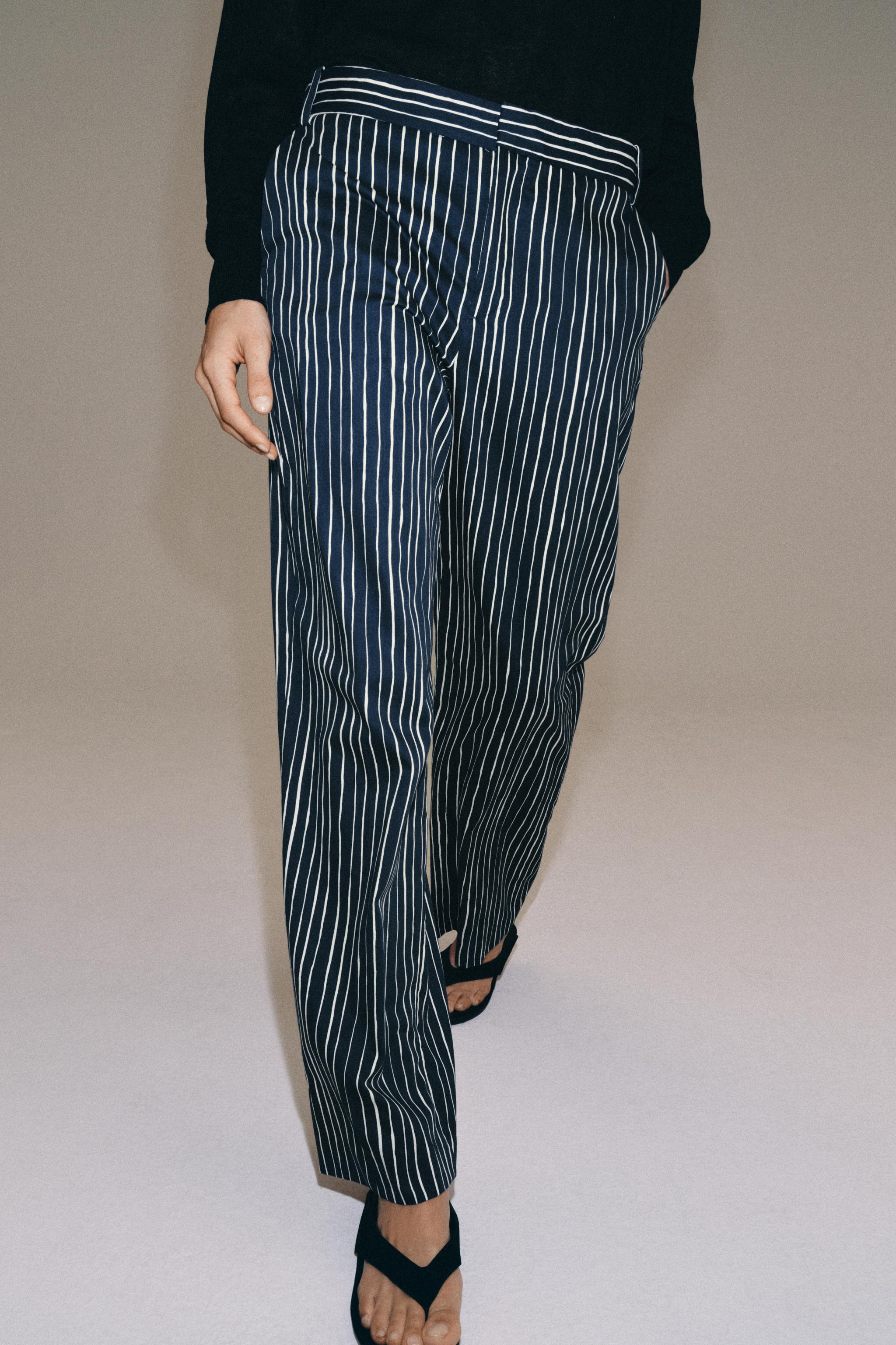 ZW COLLECTION STRIPED PANTS | Zara US