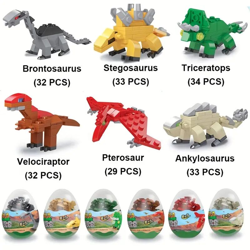 Dinosaurs Building Blocks Eggs Toys Party Surprise Toys - Temu | Temu Affiliate Program