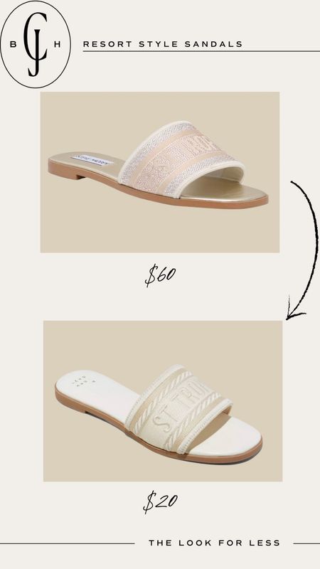 Resort style slide sandals. Perfect neutral sandal! https://liketk.it/4wX13 #liketkit @liketoknow.it 

#LTKsalealert