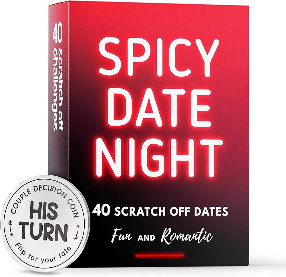 SPICY DATE NIGHT Valentines Day Gifts for Her Him - 40 Fun and Romantic Scratch Off Date Ideas fo... | Amazon (US)