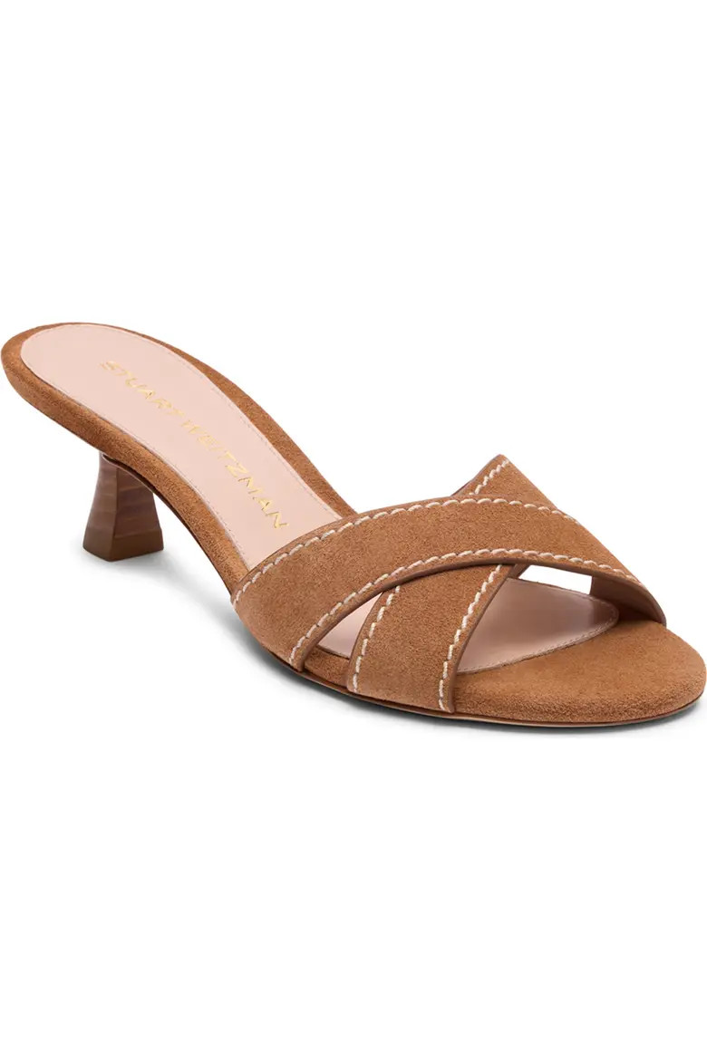 Minimalist Kitten Heel Slide Sandal (Women) | Nordstrom | Nordstrom