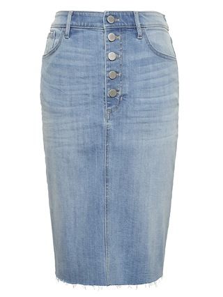 Button-Fly Denim Skirt | Banana Republic US