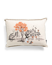 14x20 Linen Blend Hallows Eve Walking Dog Pillow | Throw Pillows | Marshalls | Marshalls
