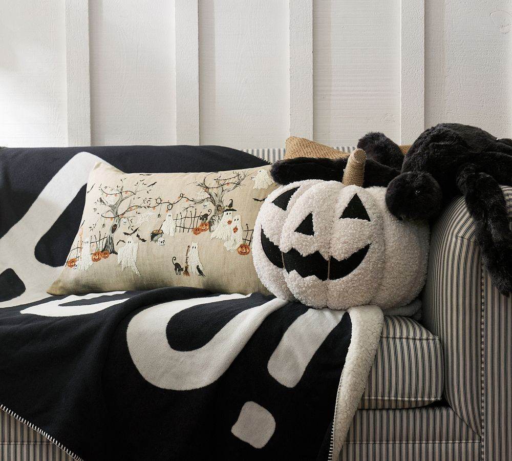 Jack-o’-Lantern Shaped Pillow | Pottery Barn (US)