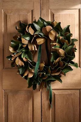 Faux Magnolia Wreath | Terrain