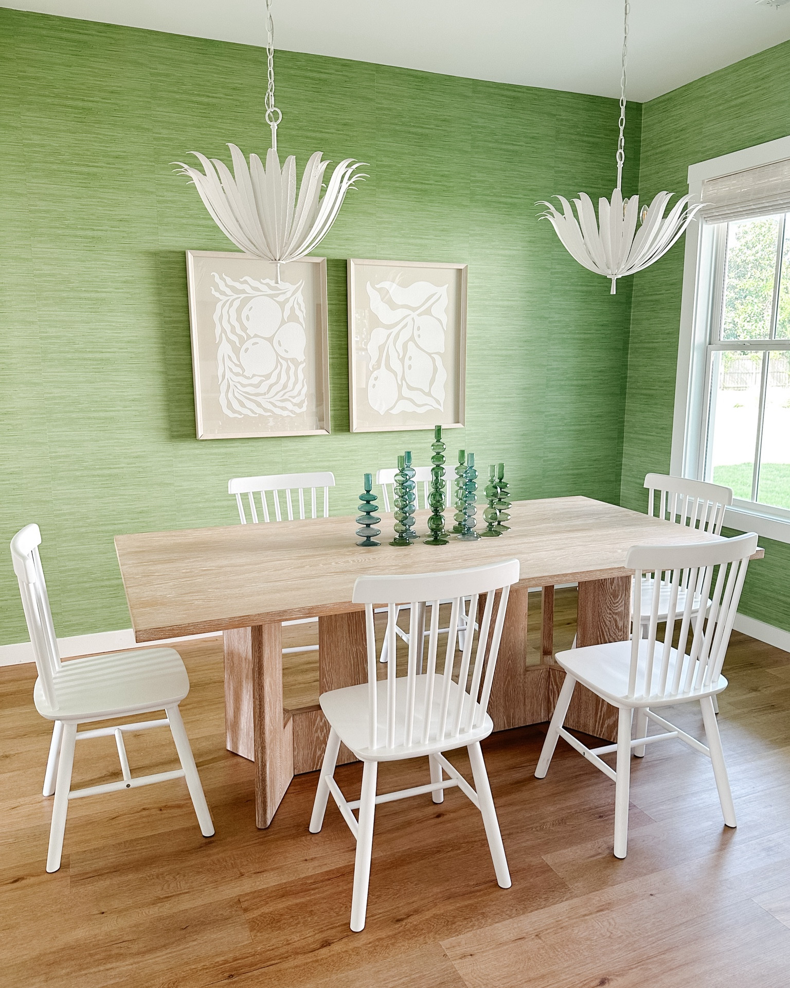 West Elm Dining Table
Windsor Dining Chairs
Grass cloth Wallpaper
Coastal grand millennial stylee

#LTKHome #LTKFamily