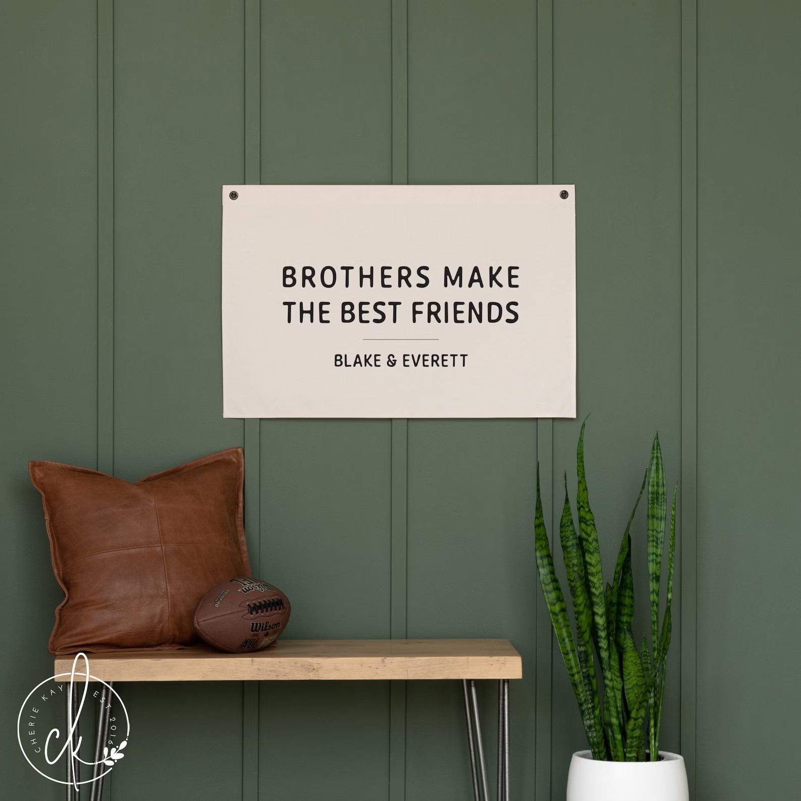 Brothers Make the Best Friends Canvas Flag Boy Room Wall - Etsy | Etsy (US)