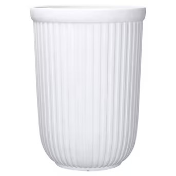 Origin 21 Round 14.8-in W x 14.8-in L x 22.01-in H White Recycled plastic Indoor/Outdoor Planter | Lowe's