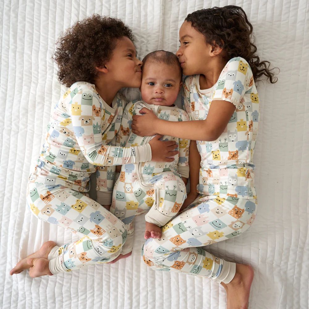 Check Mates Two-Piece Pajama Set | Little Sleepies