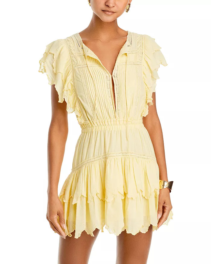 Darryl Lace Trim Mini Dress | Bloomingdale's (US)