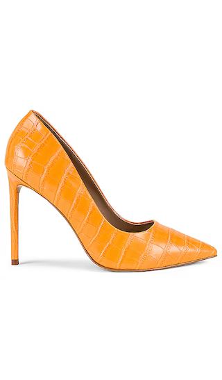 Vala Pump in Orange Croco | Revolve Clothing (Global)