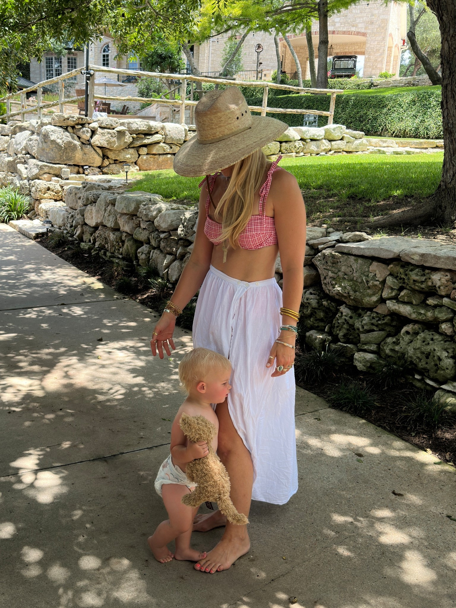 Swimsuit is Minnow and hat is Your Stylist Says — but here are some lookalikes!