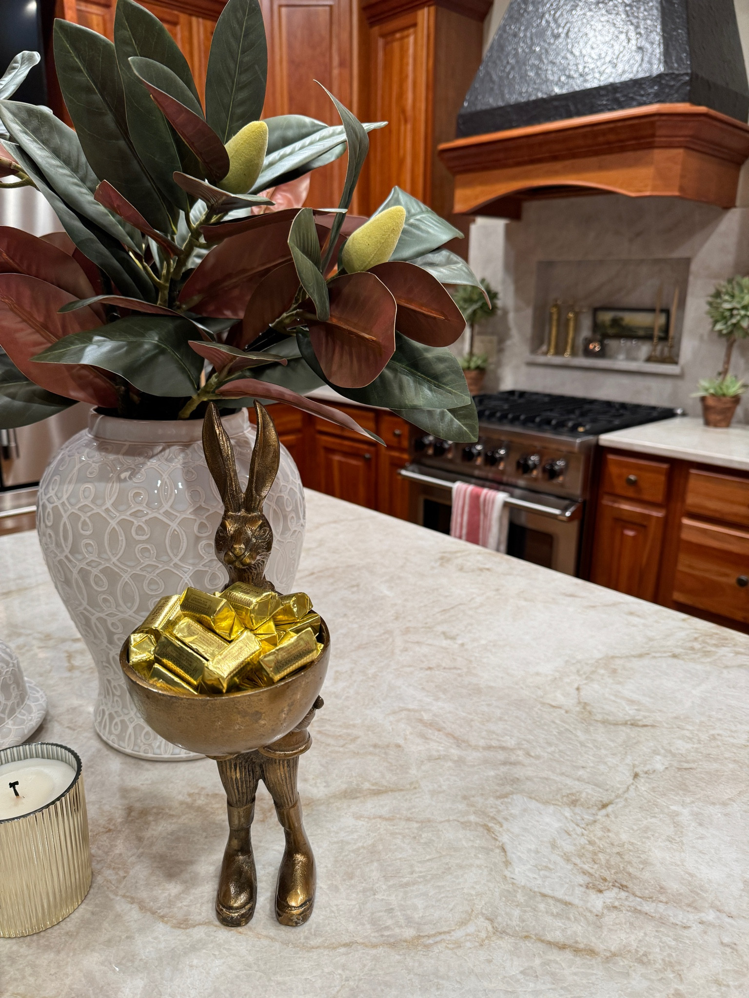 Home accessories make a room. Add holiday candy to a standing rabbit bowl to your kitchen island and make it easy for holiday guests to grab a sweet treat. 
kimbentley, kitchen decor, home decor, hostess gift 

#LTKGiftGuide #LTKHoliday #LTKhome
