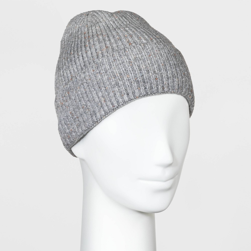 Women's Striped Knit Beanie - Universal Thread Gray One Size | Target