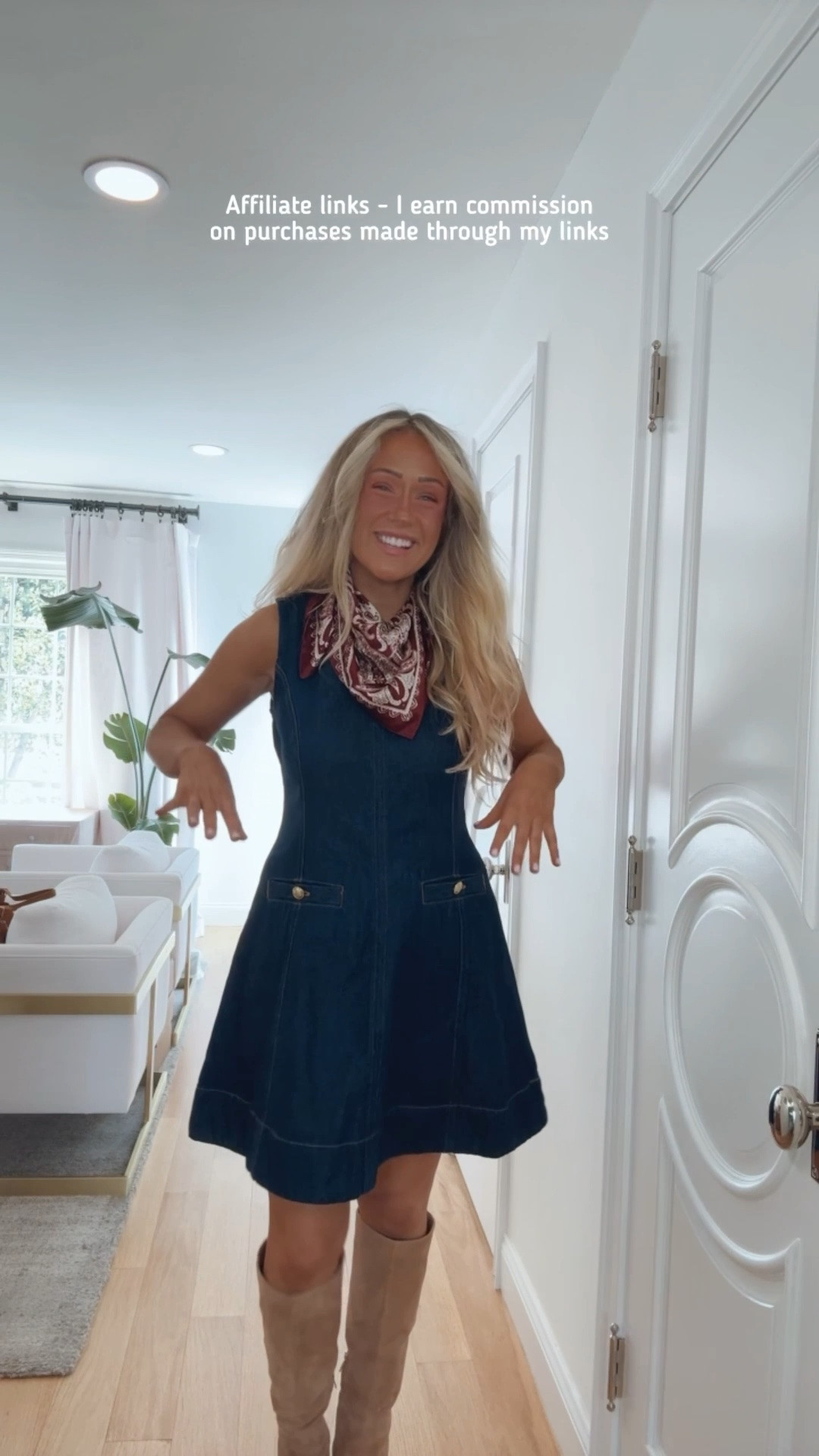 Affiliate links - I earn commission on purchases made through my links

Walmart fall dress
Denim dress
Tan knee high boots 
Fall fashion 2026