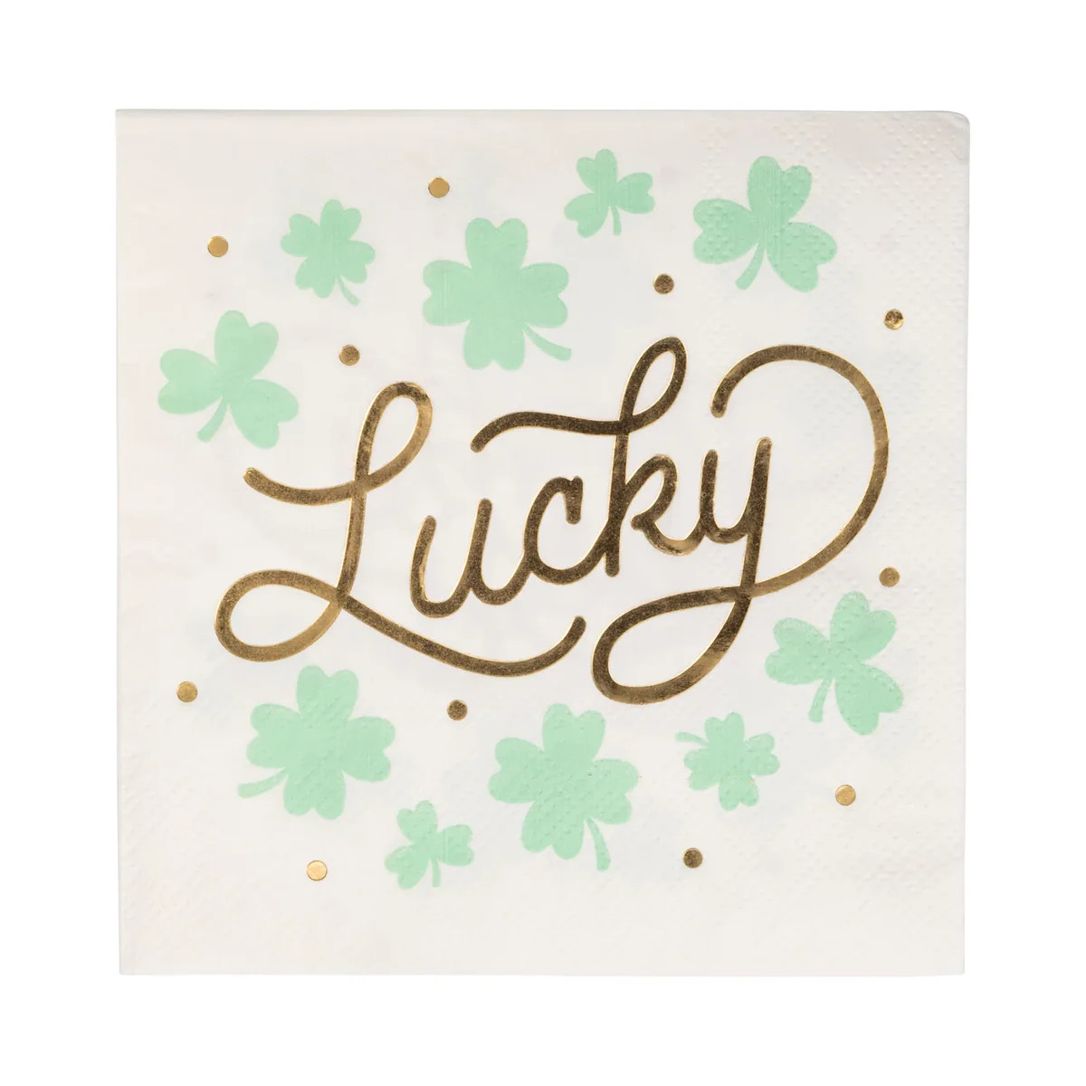 Foiled Lucky Cocktail Napkin | Get Gatherings