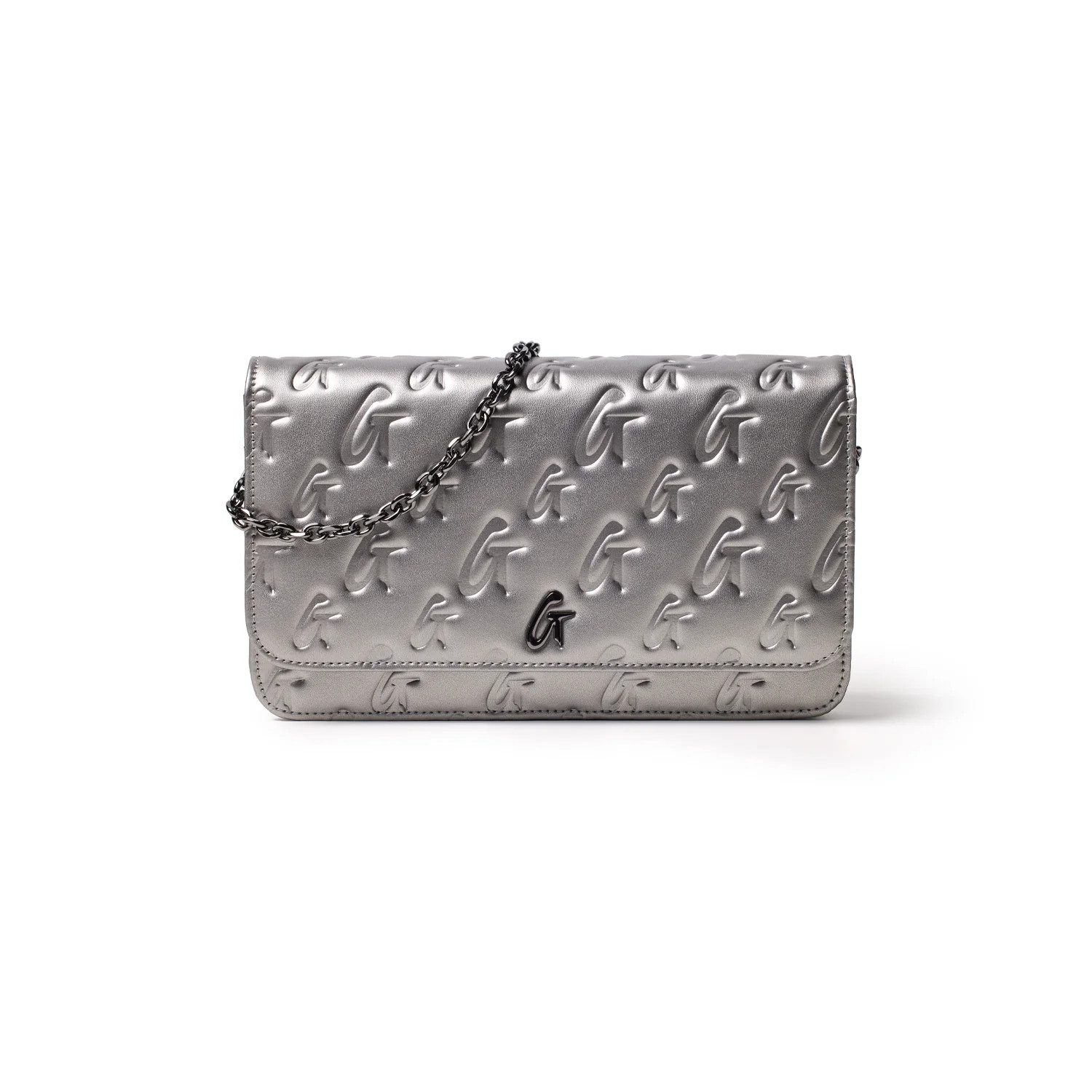 MONOGRAM GUNMETAL WOC - PLATINUM | Glam-Aholic Lifestyle
