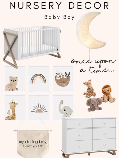 Nursery decor inspo! 
.
.
.
Baby nursery furniture - nursery ideas - baby boy nursery -  baby girl nursery - nursery wall art 

#LTKunder50 #LTKbaby #LTKhome