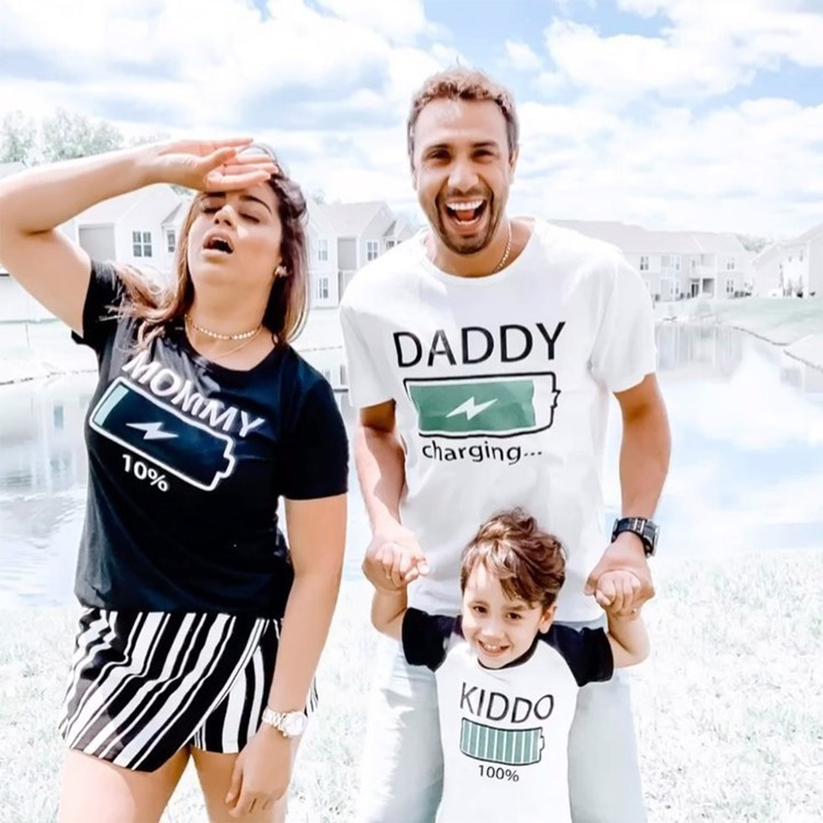 Mosaic Energy Charging Family Matching T-shirts | PatPat