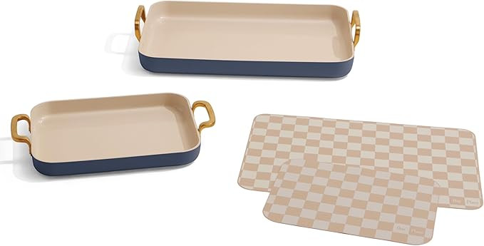 Our Place Essentials 4-Piece Griddle Pan Set | Nonstick Griddle Standard & Mini with Reusable Sil... | Amazon (US)