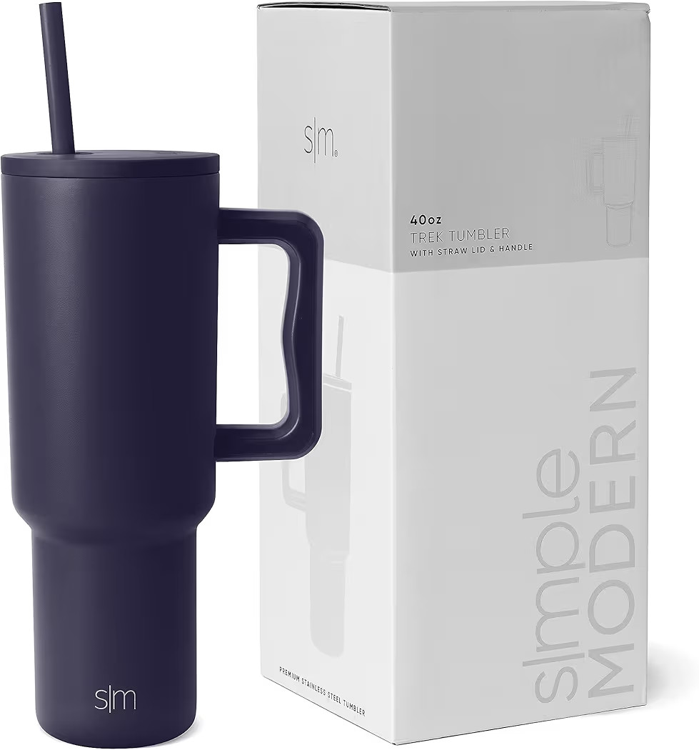 Simple Modern 40 oz Tumbler with Handle and Straw Lid | Insulated Reusable Stainless Steel Water ... | Amazon (US)